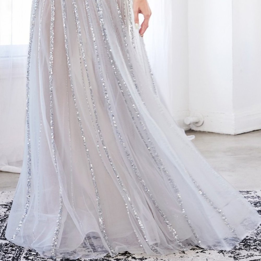 A-Line Fully Beaded Gown CDCK935 - Picture 4 of 8